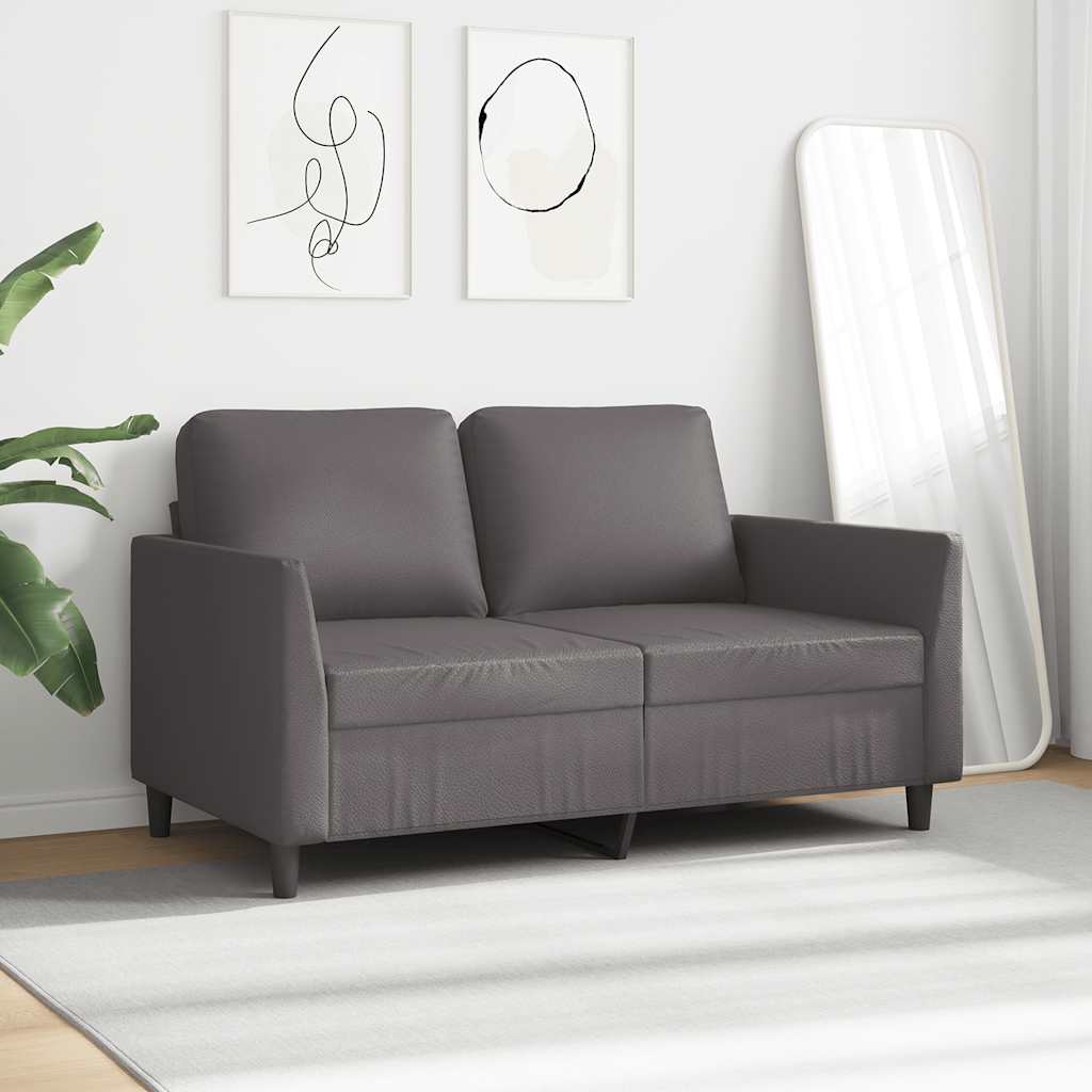 Thumbnail - vidaXL 2-Sitzer-Sofa Grau 120 cm Kunstleder