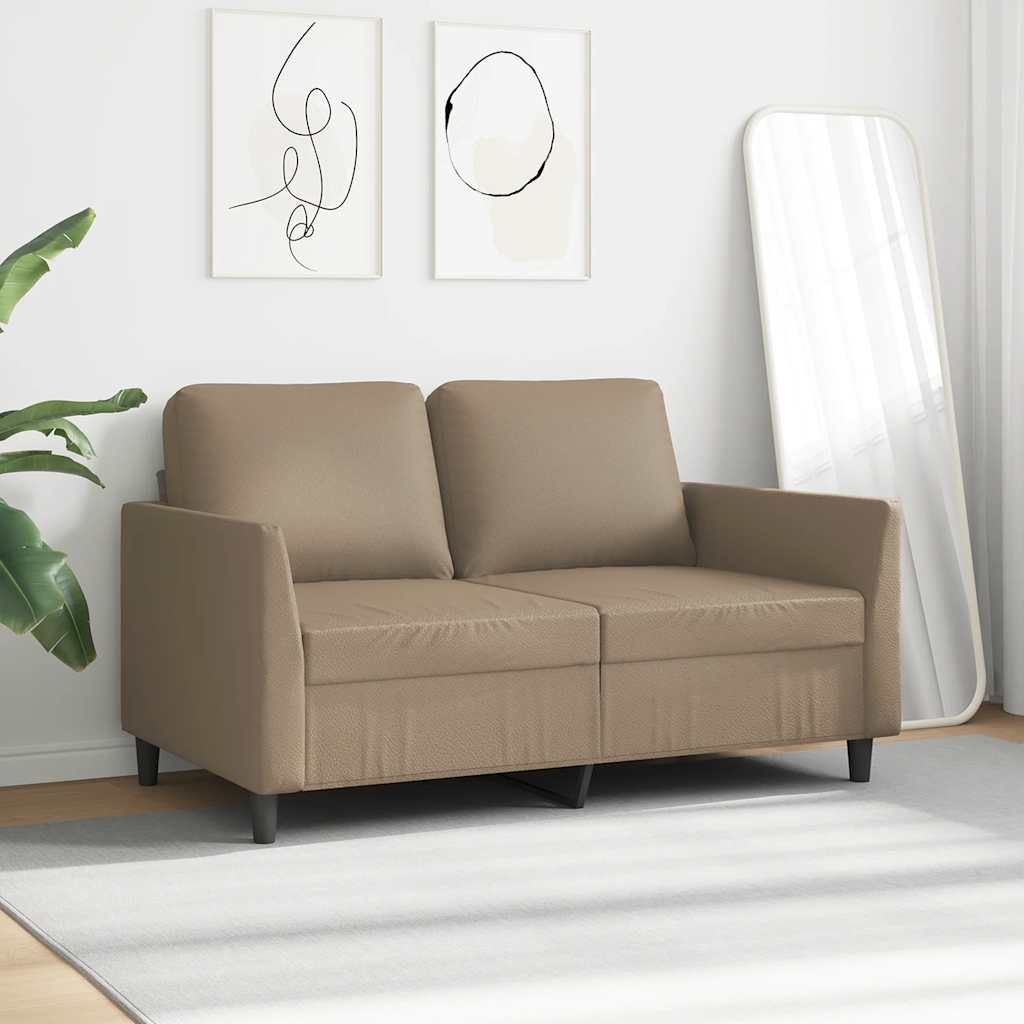 Thumbnail - vidaXL 2-Sitzer-Sofa Cappuccino-Braun 120 cm Kunstleder