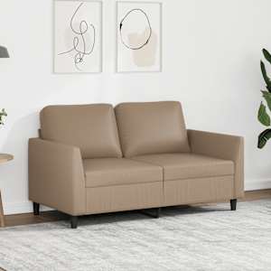 2místná pohovka cappuccino 120 cm umělá kůže - obrázek 1