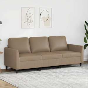 Trosed kapučino barve 180 cm umetno usnje