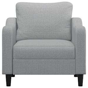 Křeslo světle šedé 60 cm textil - obrázek 3