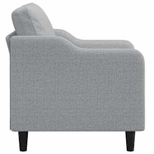 Křeslo světle šedé 60 cm textil - obrázek 4