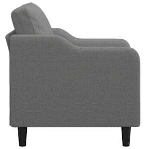 Křeslo tmavě šedé 60 cm textil - obrázek 4