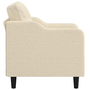 Křeslo krémové 60 cm textil - obrázek 4