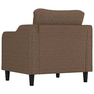 Křeslo hnědé 60 cm textil - obrázek 5