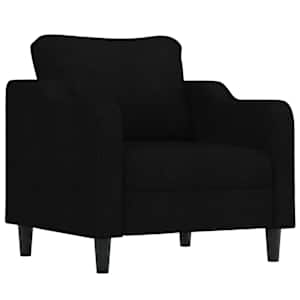 Křeslo černé 60 cm textil - obrázek 2