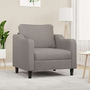 Křeslo taupe 60 cm textil - obrázek 1