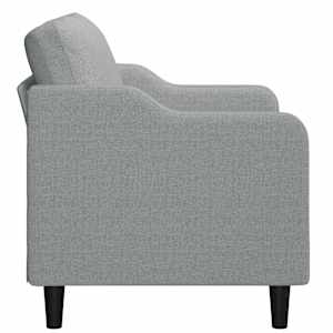 2místná pohovka světle šedá 120 cm textil - obrázek 4