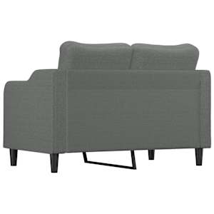 2místná pohovka tmavě šedá 120 cm textil - obrázek 5