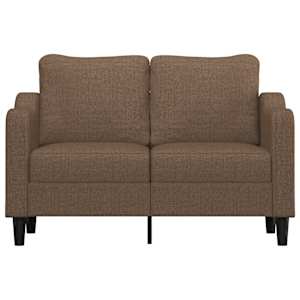 2místná pohovka hnědá 120 cm textil - obrázek 3