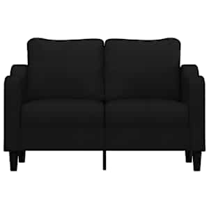 2místná pohovka černá 120 cm textil - obrázek 3