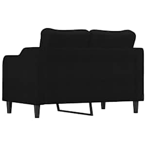 2místná pohovka černá 120 cm textil - obrázek 5