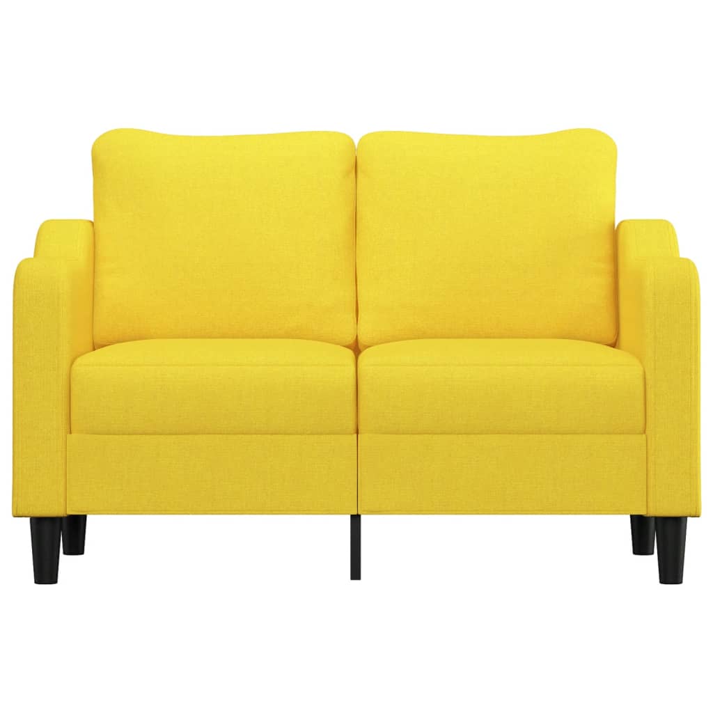 Thumbnail - vidaXL 2-Sitzer-Sofa Hellgelb 120 cm Stoff