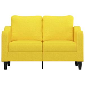 2místná pohovka světle žlutá 120 cm textil - obrázek 3