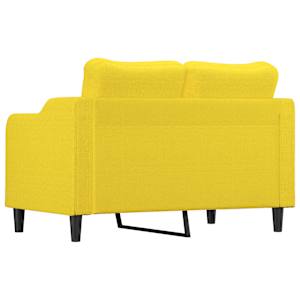 2místná pohovka světle žlutá 120 cm textil - obrázek 5