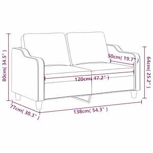 2místná pohovka světle žlutá 120 cm textil - obrázek 8