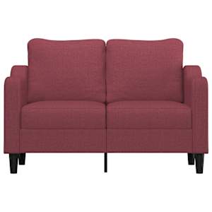 2místná pohovka vínová 120 cm textil - obrázek 3