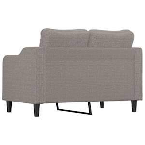 2místná pohovka taupe 120 cm textil - obrázek 5