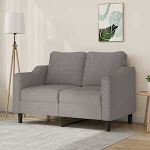 2místná pohovka taupe 120 cm textil - obrázek 1