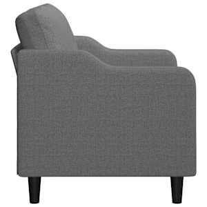 2místná pohovka tmavě šedá 140 cm textil - obrázek 4