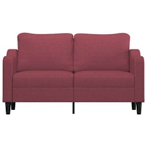 2místná pohovka vínová 140 cm textil - obrázek 3