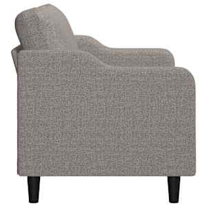 2místná pohovka taupe 140 cm textil - obrázek 4