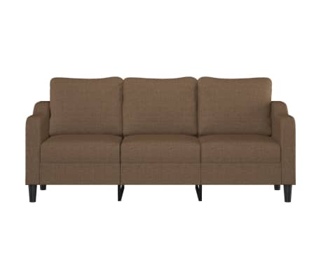 vidaXL Driezitsbank 180 cm stof bruin