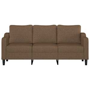 vidaXL Driezitsbank 180 cm stof bruin
