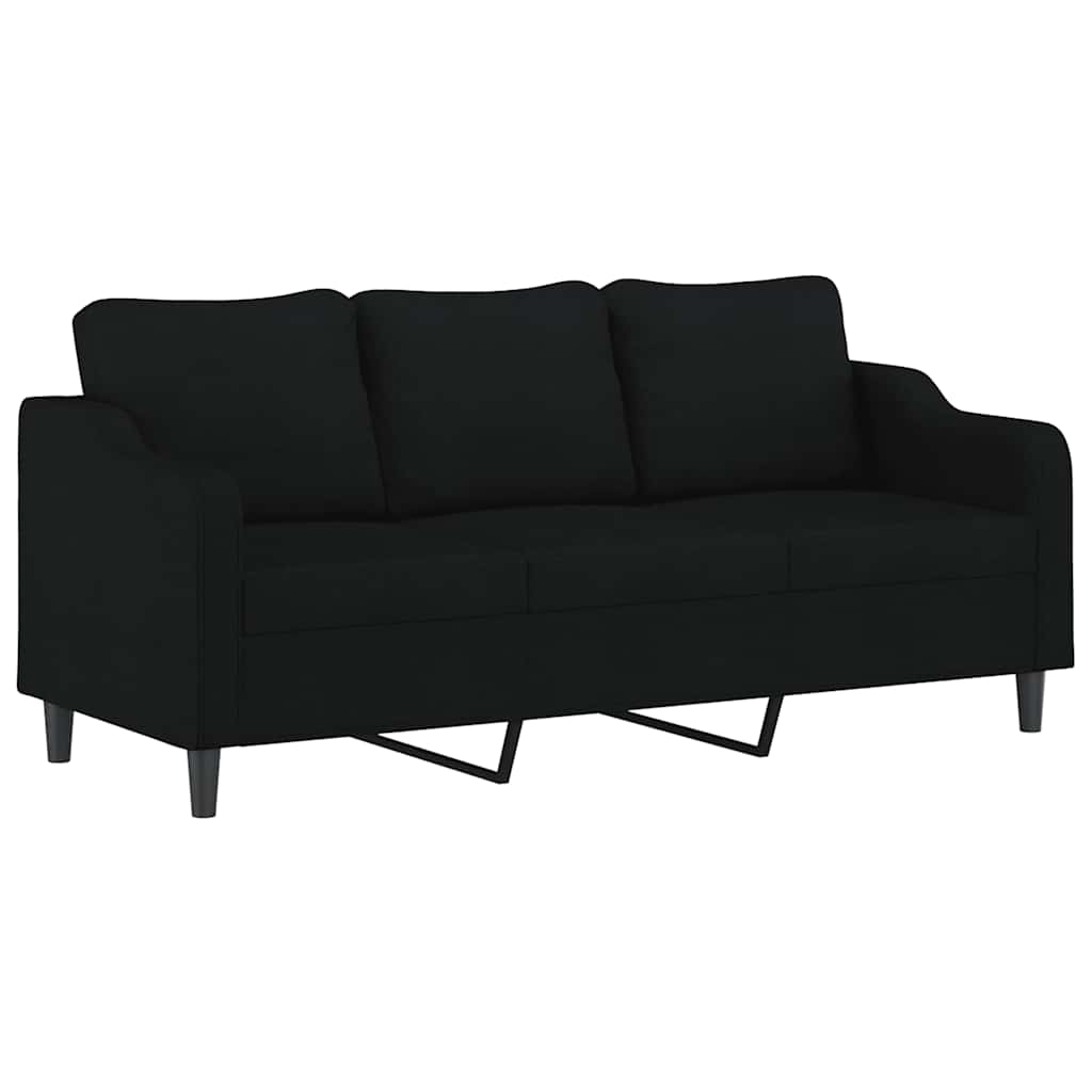 Thumbnail - vidaXL 3-Sitzer-Sofa Schwarz 180 cm Stoff