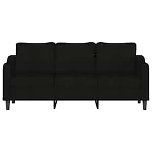 3místná pohovka černá 180 cm textil - obrázek 3