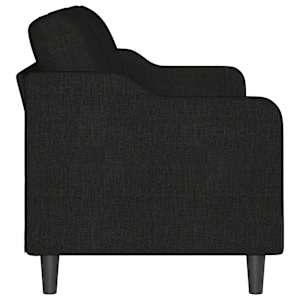 3místná pohovka černá 180 cm textil - obrázek 4