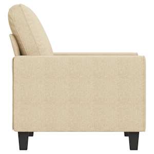 Křeslo krémové 60 cm textil - obrázek 4