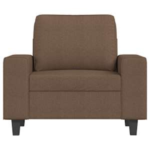 Křeslo hnědé 60 cm textil - obrázek 3
