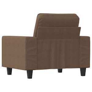 Křeslo hnědé 60 cm textil - obrázek 5