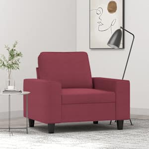 Křeslo vínové 60 cm textil - obrázek 1