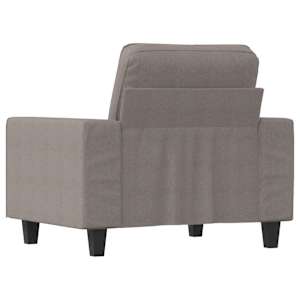 Křeslo taupe 60 cm textil - obrázek 5