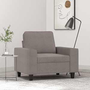 Křeslo taupe 60 cm textil - obrázek 1