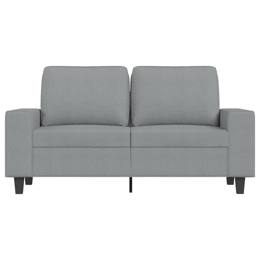 vidaXL Tweezitsbank - 120 - cm - stof - lichtgrijs, foto 3