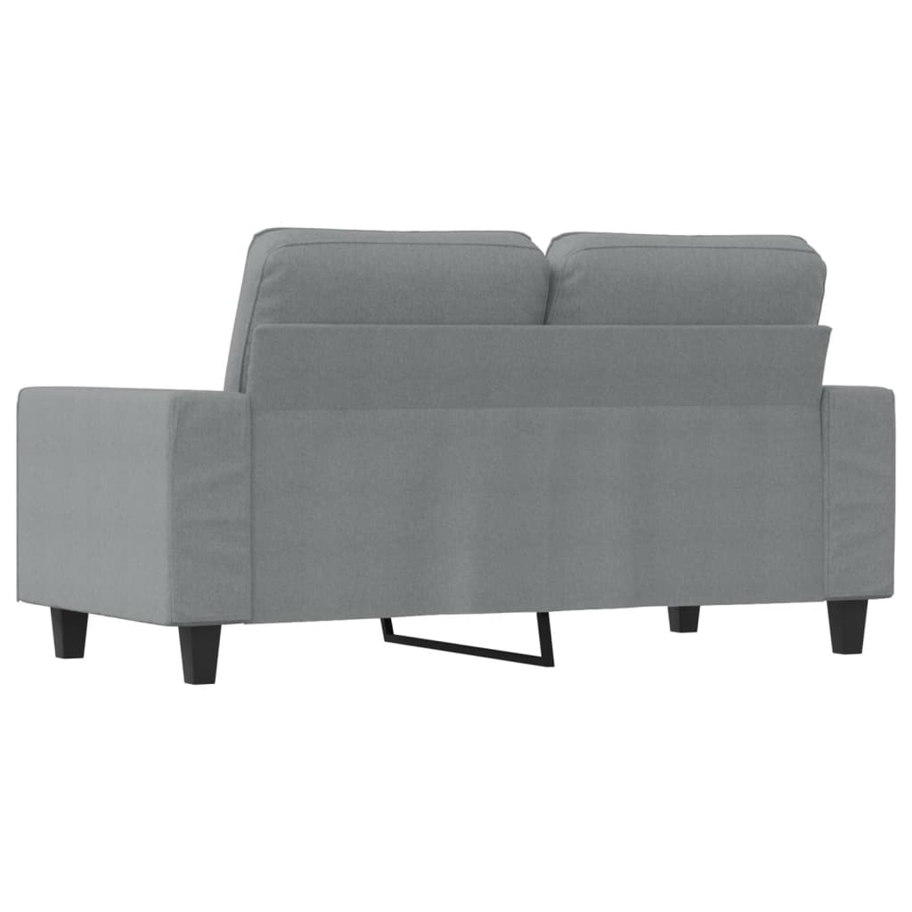 vidaXL Tweezitsbank - 120 - cm - stof - lichtgrijs, foto 5