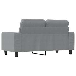 2místná pohovka světle šedá 120 cm textil - obrázek 5