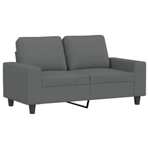 2místná pohovka tmavě šedá 120 cm textil - obrázek 2