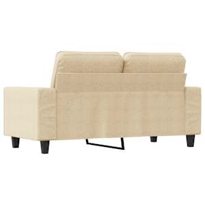 2místná pohovka krémová 120 cm textil - obrázek 5