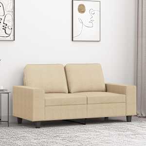 2místná pohovka krémová 120 cm textil - obrázek 1