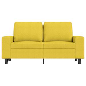 2místná pohovka světle žlutá 120 cm textil - obrázek 3
