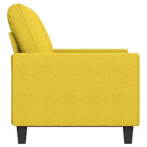 2místná pohovka světle žlutá 120 cm textil - obrázek 4