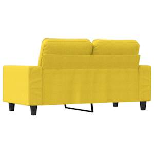 2místná pohovka světle žlutá 120 cm textil - obrázek 5
