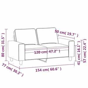 2místná pohovka světle žlutá 120 cm textil - obrázek 8