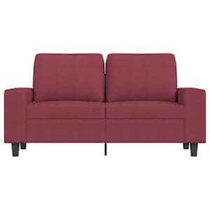 2místná pohovka vínová 120 cm textil - obrázek 3