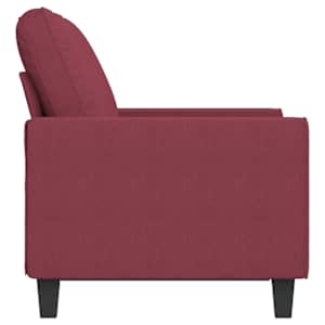 2místná pohovka vínová 120 cm textil - obrázek 4