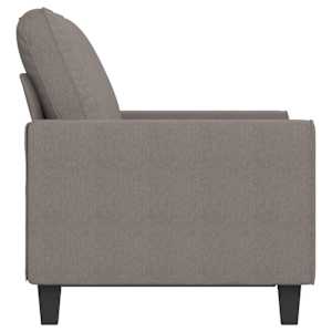 2místná pohovka taupe 120 cm textil - obrázek 4